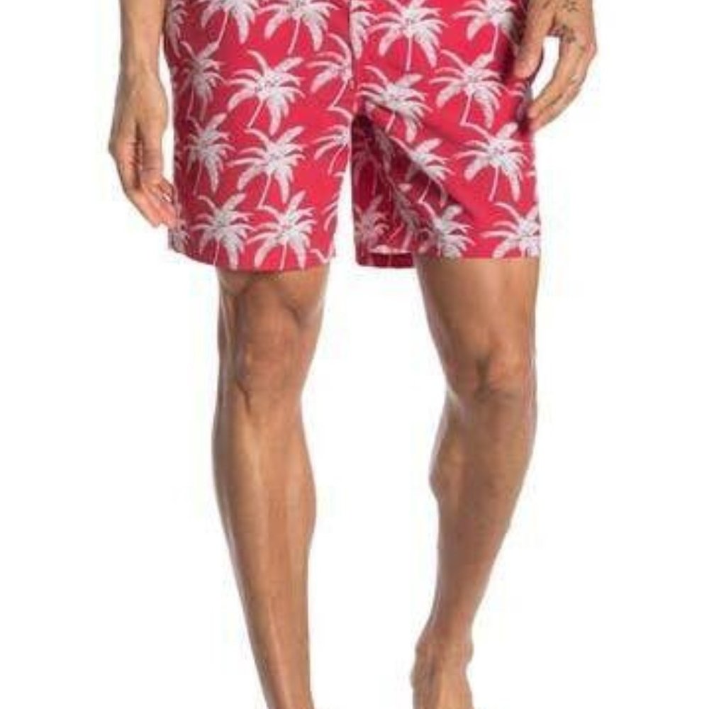ALLSAINTS Santa Cruz Swim Shorts Size L Red